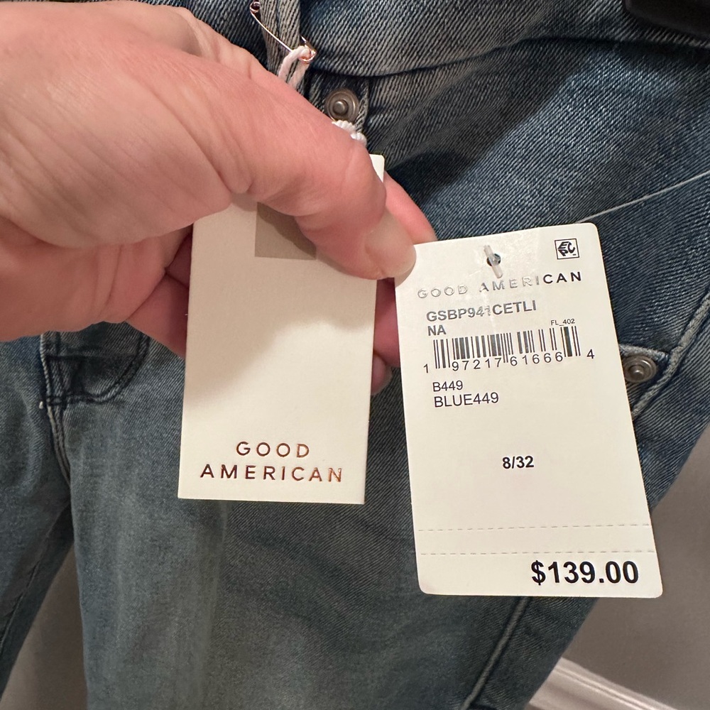 GOOD AMERICAN - Good Legs- Classic Blue Women's Jeans - Picture 15 of 16